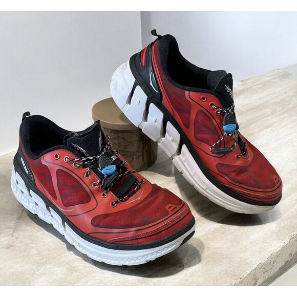 Hoka One One Other - Hoka One One M Conquest Red Running Shoes Men’s Size 8.5 30108-025